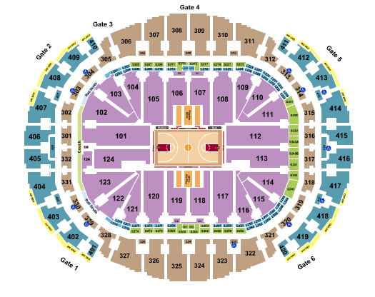 Kaseya Center Memphis Grizzlies Seating Chart